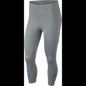 Nike Womens All-in Crop, Iron Grey/Heather/(Black), Small - BV0001-068